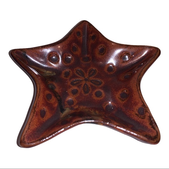 Vintage Other - Vintage MCM Studio Signed Star Ceramic Pottery Trinket Dish